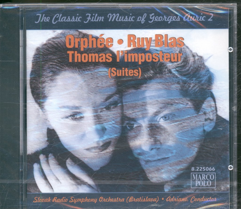 Slovak Radio Symphony Orchestra, Adriano - Classic Film Music Of Georges Auric 2: Orphée ● Ruy Blas ● Thomas L'Imposteur (Suites) - Cd