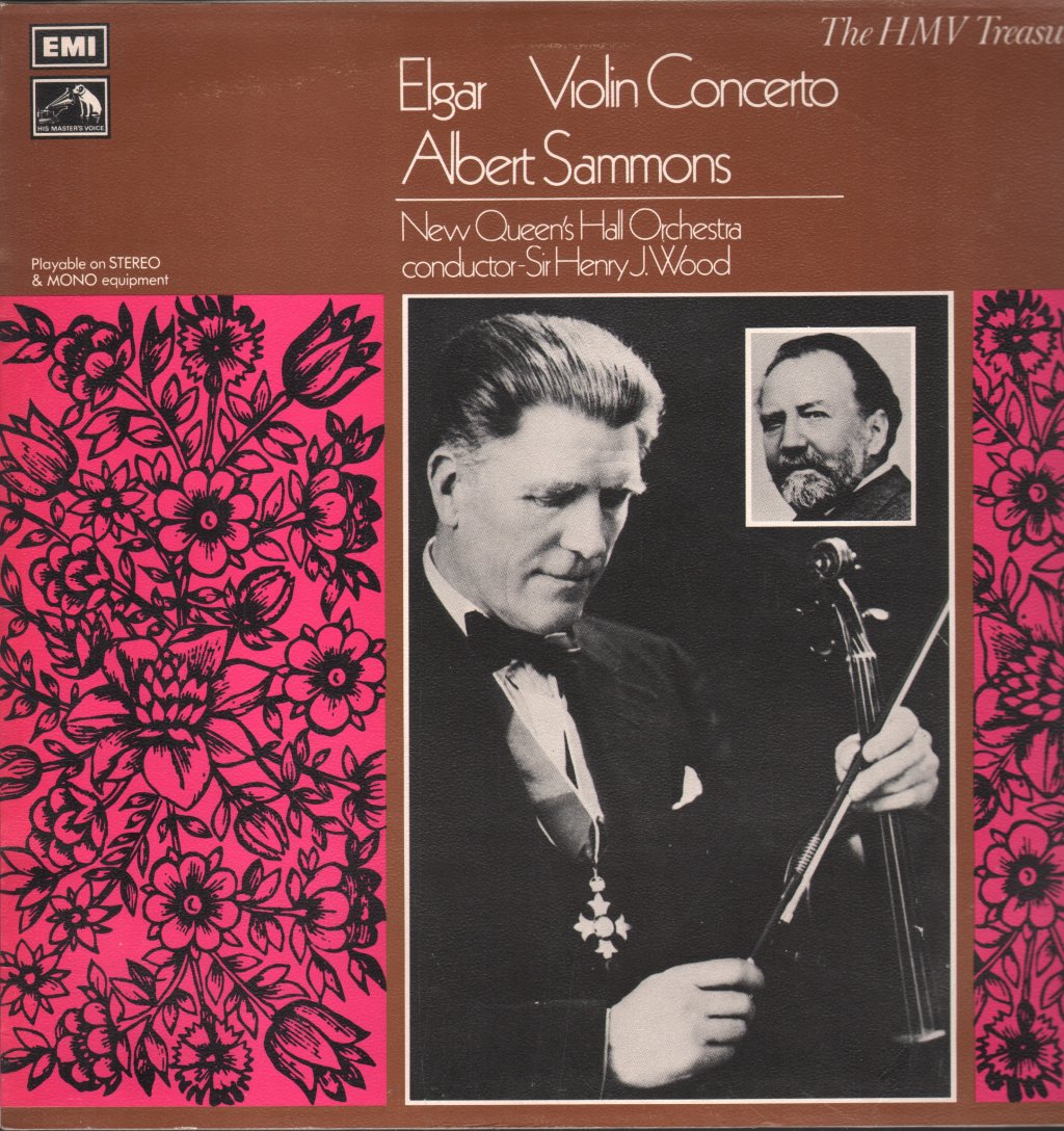 Albert Sammons / New Queen's Hall Orchestra / Sir Henry Wood - Elgar - Violin Concerto - Lp