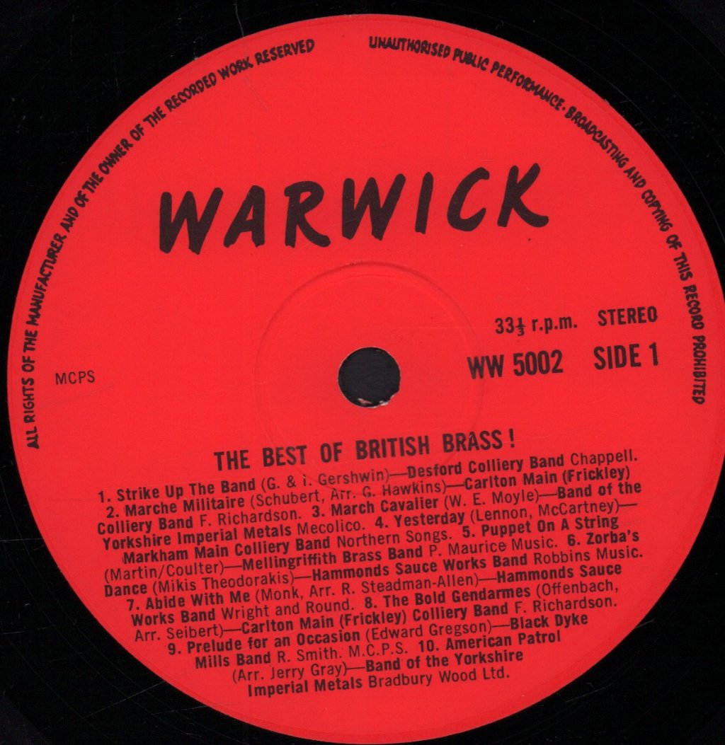 Various Artists - Best Of British Brass - Lp