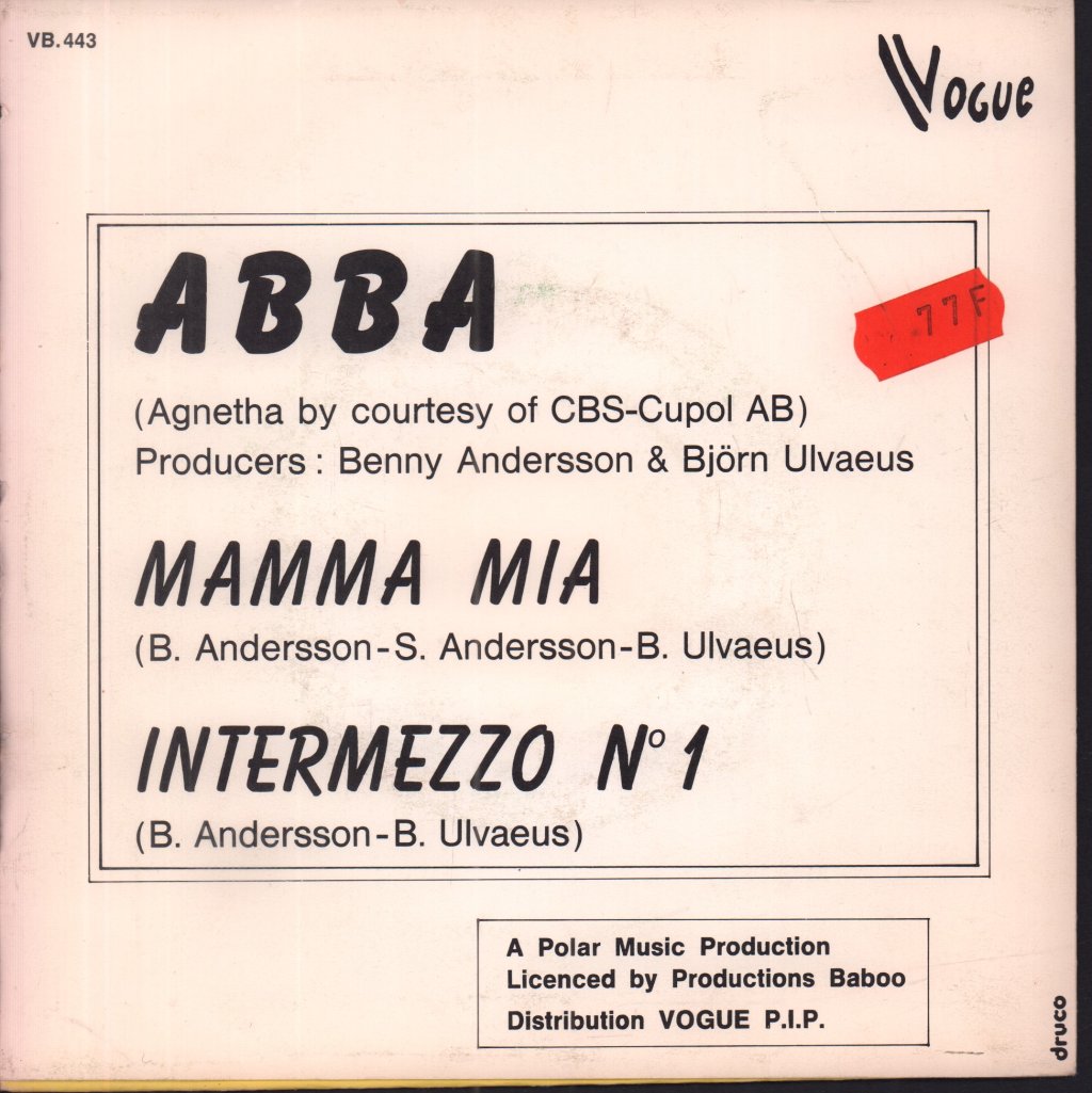 ABBA - Mamma Mia - 7 Inch