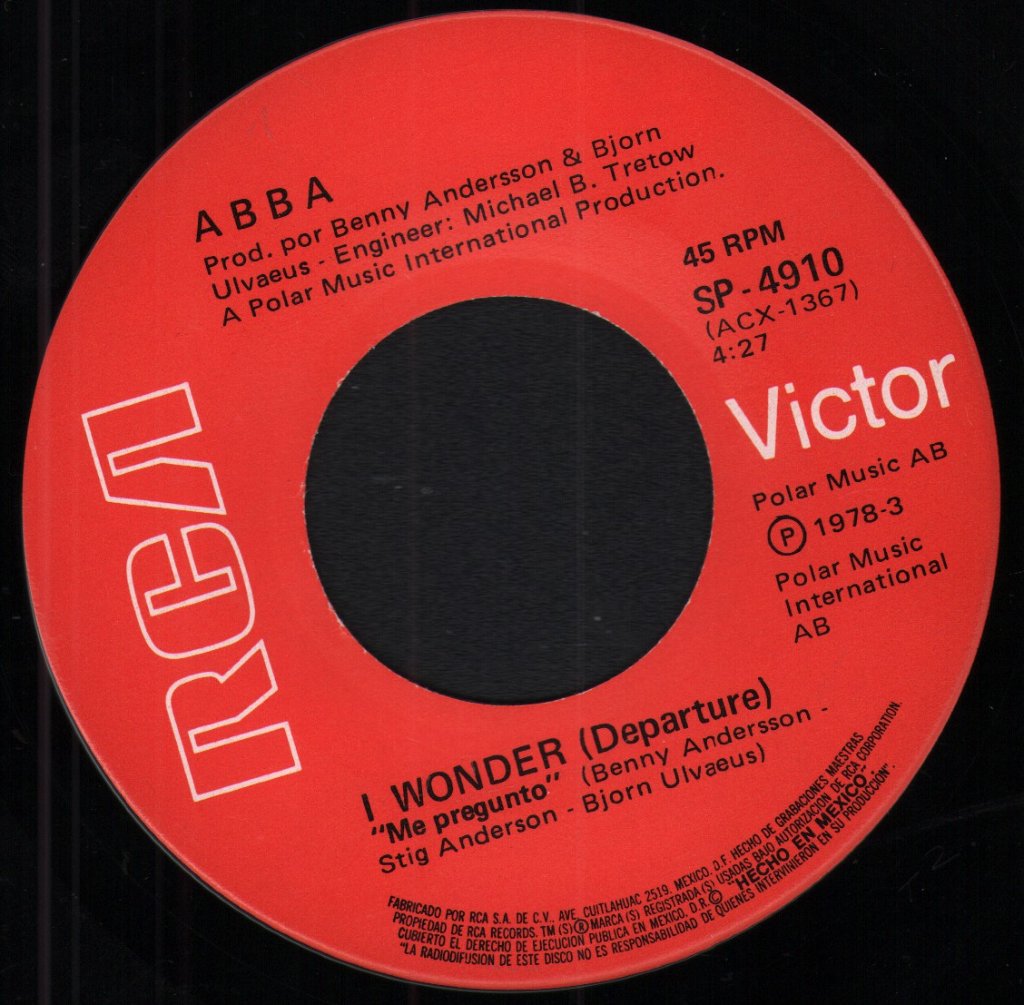 ABBA - Name Of The Game / I Wonder (Departure) - 7 Inch