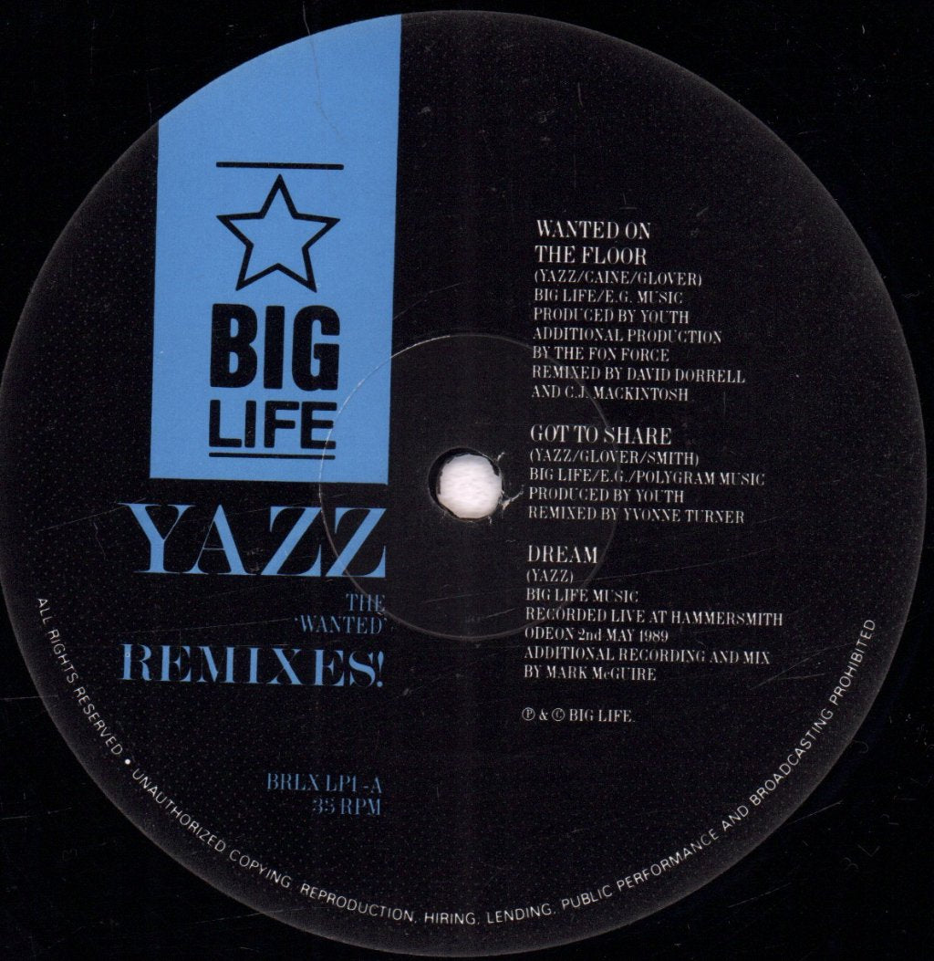 Yazz - Wanted Remixes - Lp