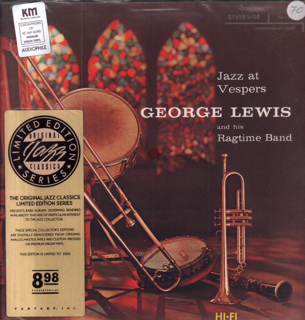 George Lewis' Ragtime Band - Jazz At Vespers - Lp