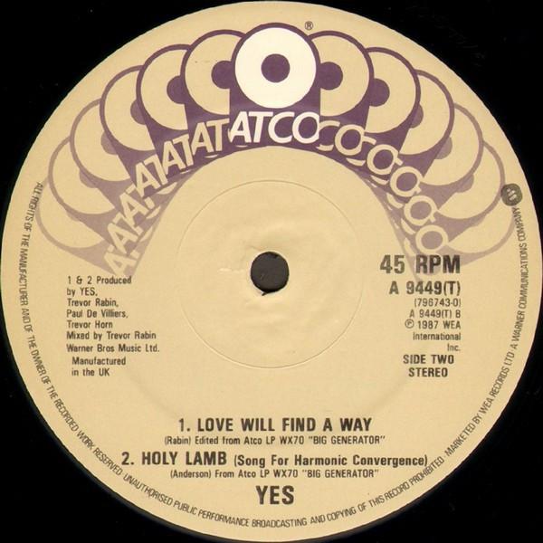 Yes - Love Will Find A Way - 12 Inch