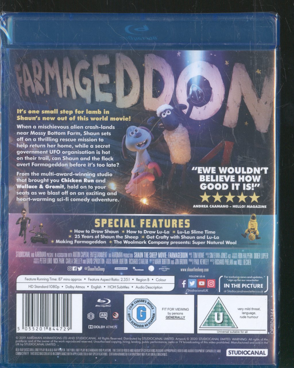 A Shaun The Sheep Movie - Farmageddon - A Shaun The Sheep Movie - Farmageddon - Blu-Ray