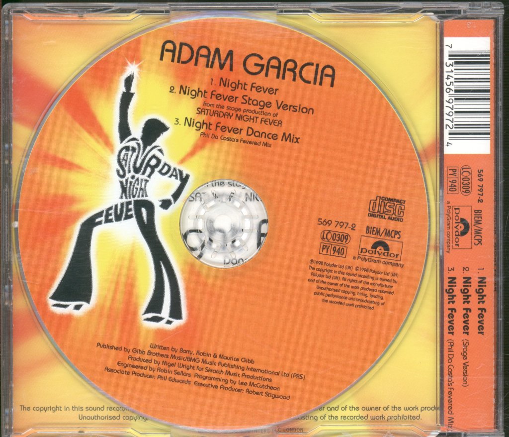 Adam Garcia - Night Fever - Cd