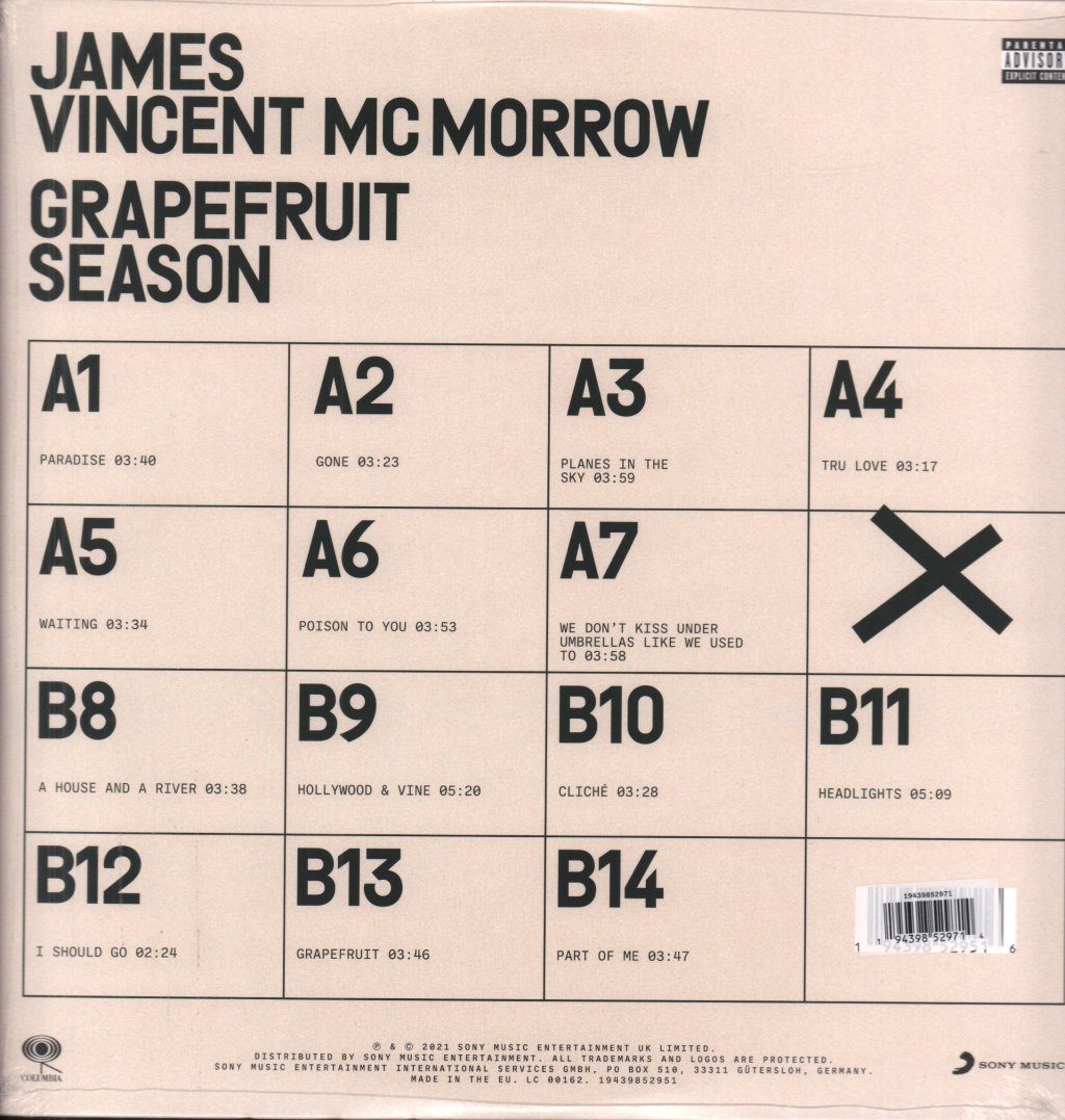 James Vincent Mcmorrow - Grapefruit Season - Lp