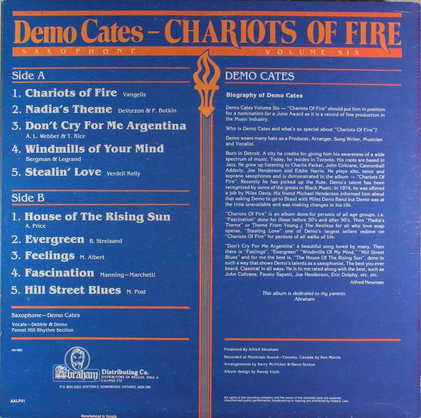 Demo Cates - Chariots Of Fire - Lp