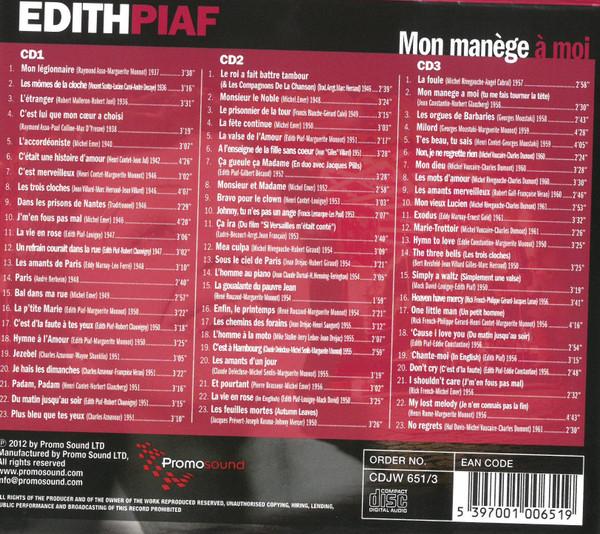 Edith Piaf - Mon Manège À Moi - Cd Set