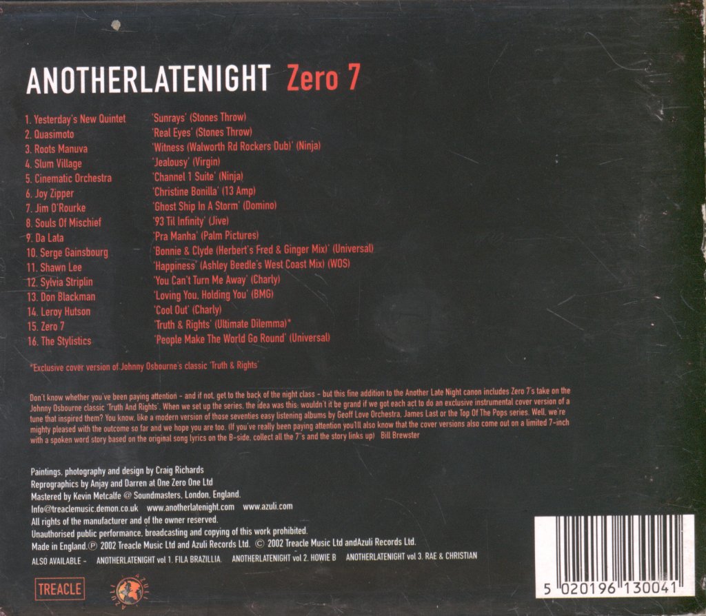 Zero 7 - AnotherLateNight - Cd