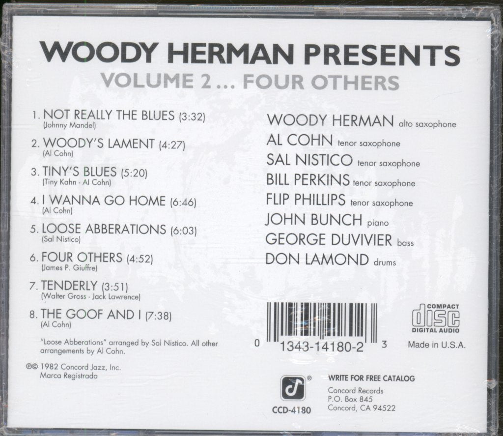 Woody Herman - Woody Herman Presents Volume 2...Four Others - Cd