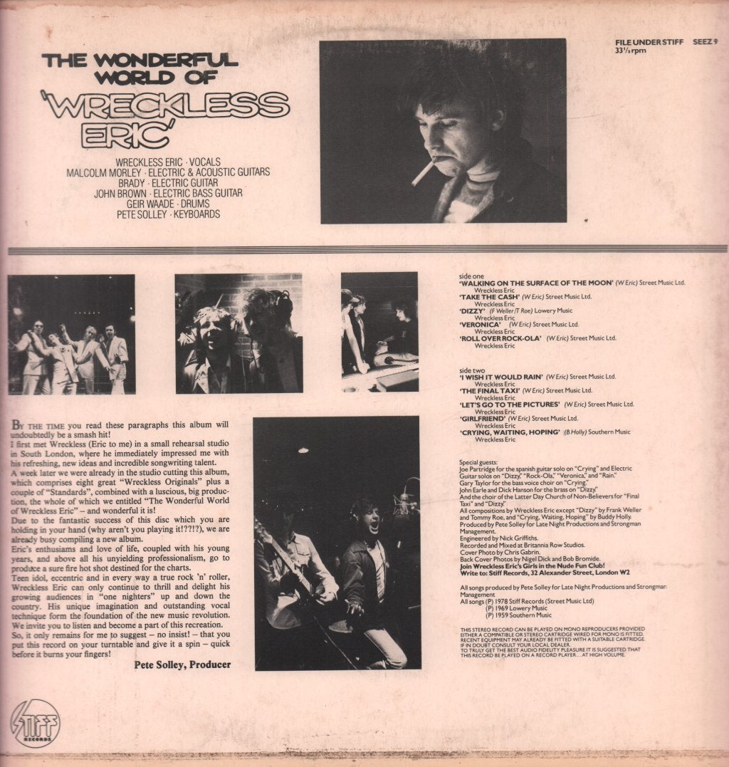 Wreckless Eric - Wonderful World Of - Lp