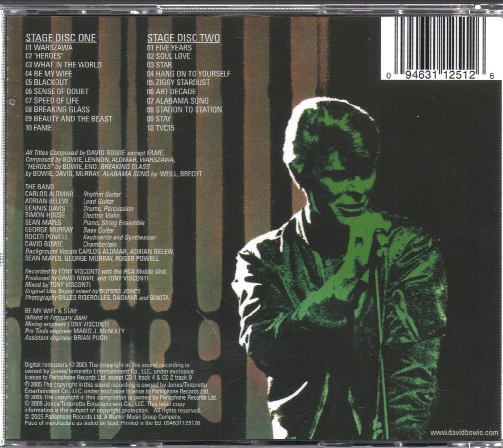 David Bowie - Stage - Double Cd