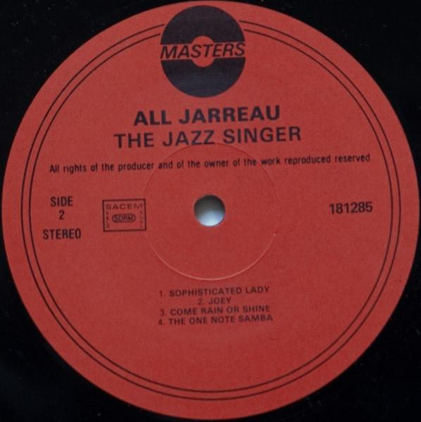 Al Jarreau - Jazz Singer - Lp