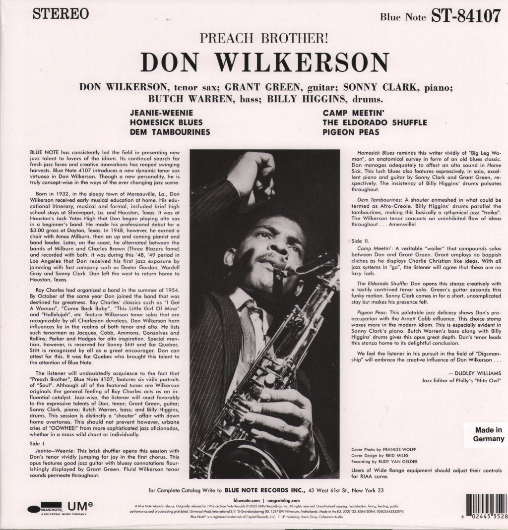 Don Wilkerson - Preach Brother - Lp