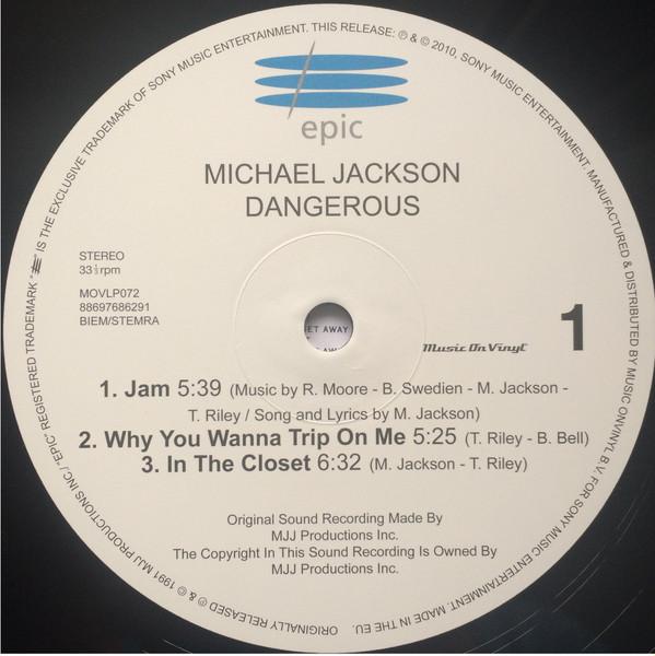 Michael Jackson - Dangerous - Double Lp