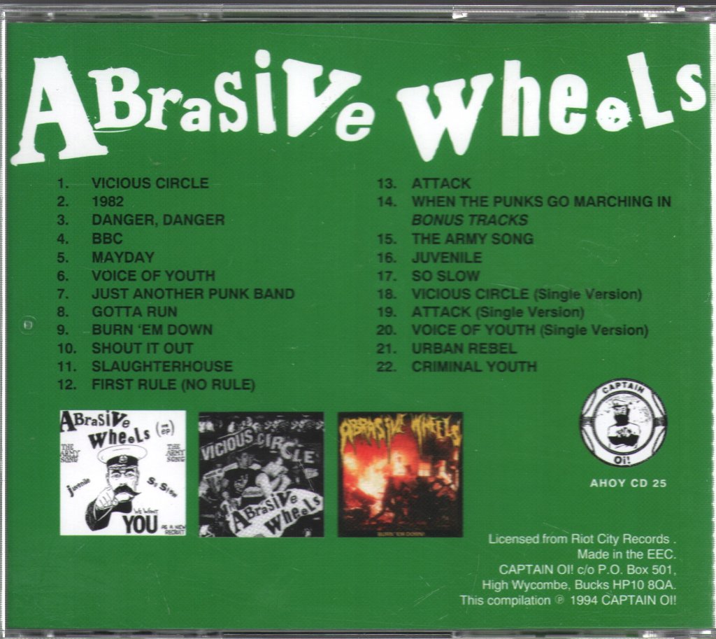 Abrasive Wheels - When The Punks Go Marching In - Cd