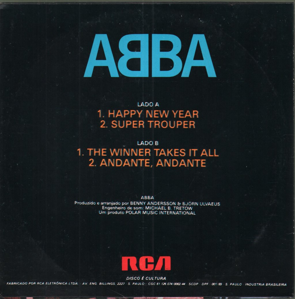 ABBA - Happy New Year - 7 Inch