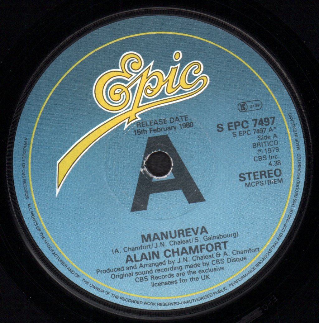 Alain Chamfort - Manureva - 7 Inch