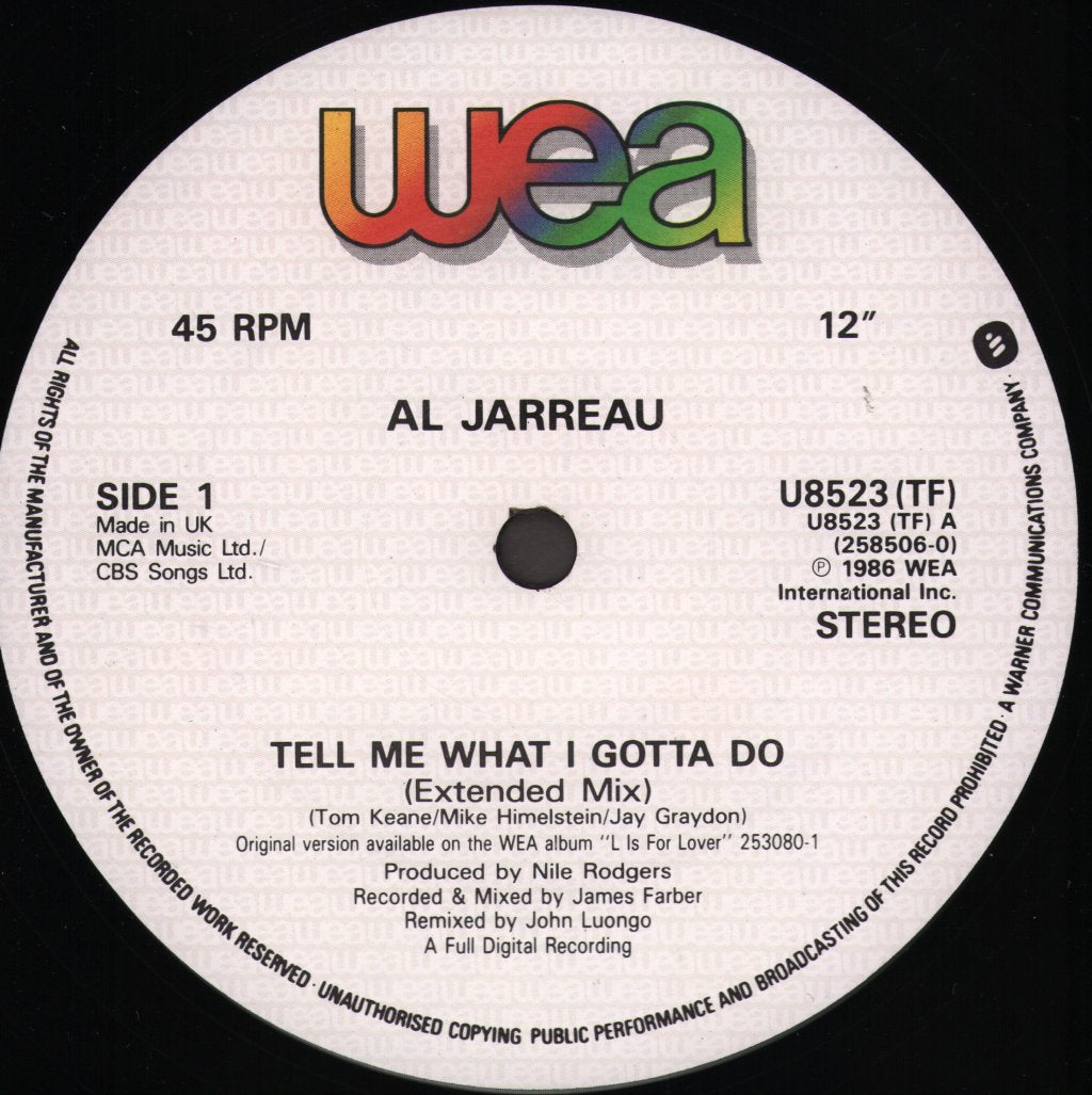 Al Jarreau - Tell Me What I Gotta Do - Double 12 Inch