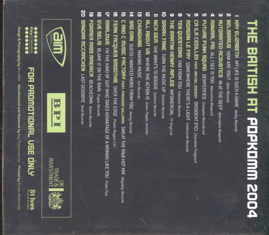 Various Artists - British At Popkomm 2004 - Cd