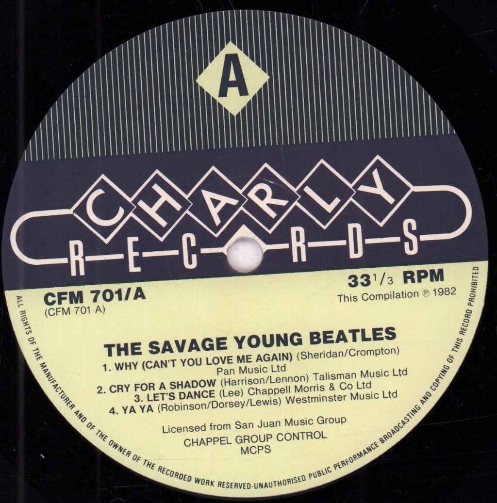 Beatles - Savage Young Beatles - 10 Inch