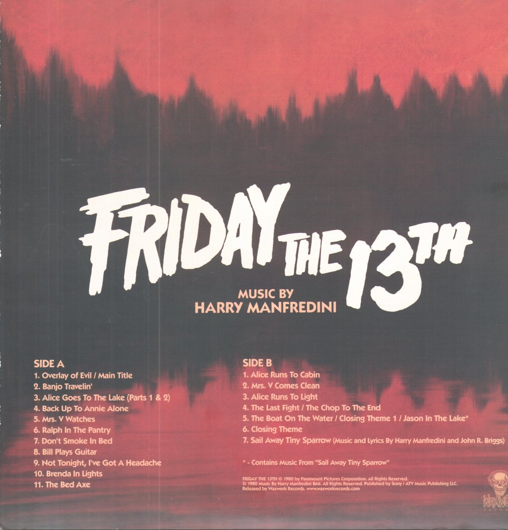 Harry Manfredini - Friday The 13th (Original Motion Picture Score) - Lp