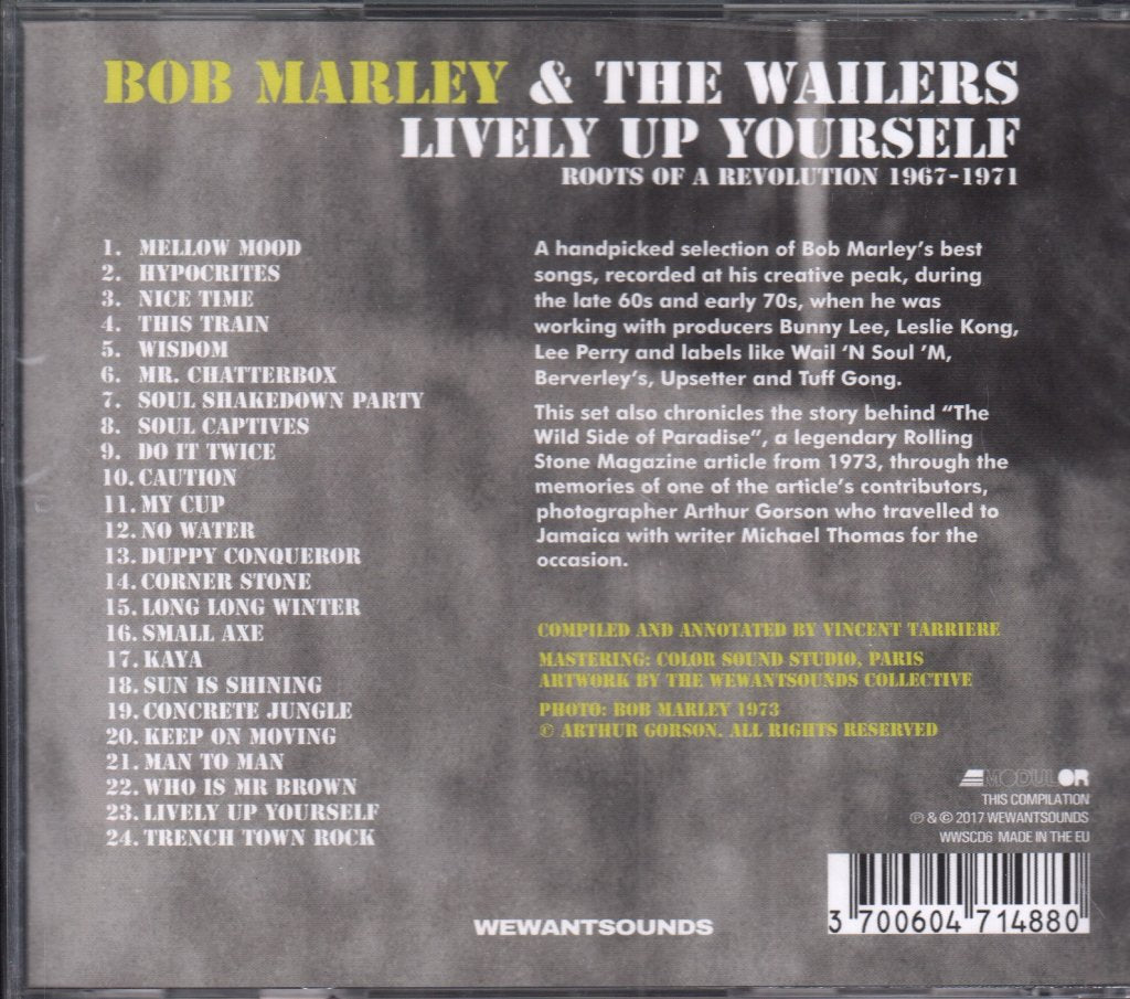 Bob Marley And The Wailers - Lively Up Yourself Roots Of A Revolution 1967-1971 - Cd