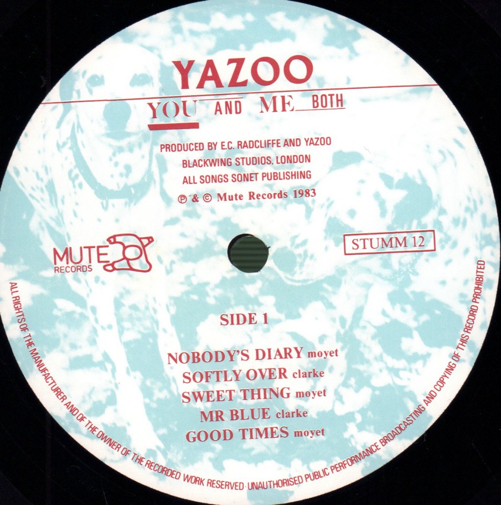 Yazoo - You And Me Both - Lp