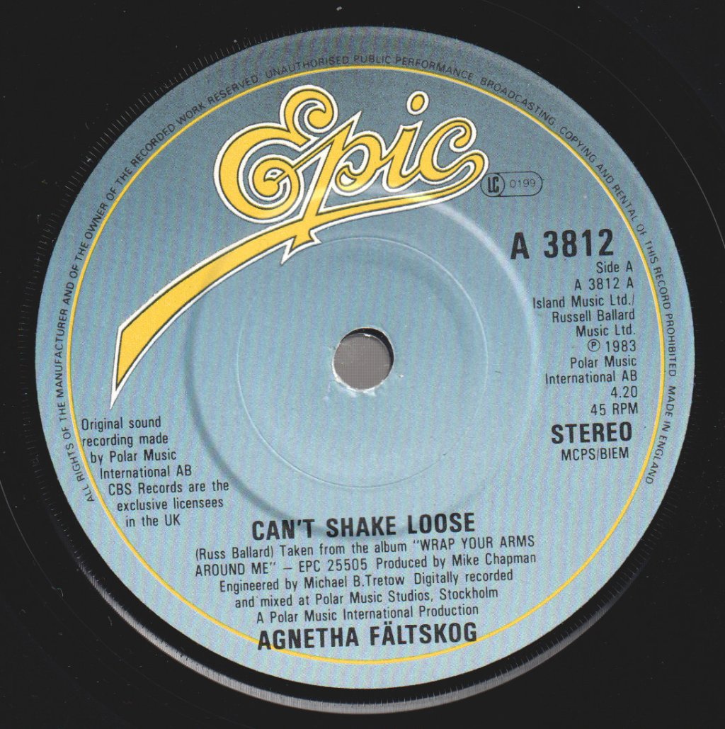 Agnetha Faltskog - Can't Shake Loose - 7 Inch