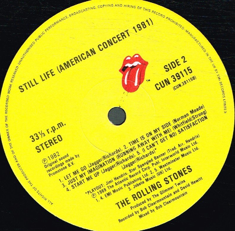 Rolling Stones - Still Life - Lp