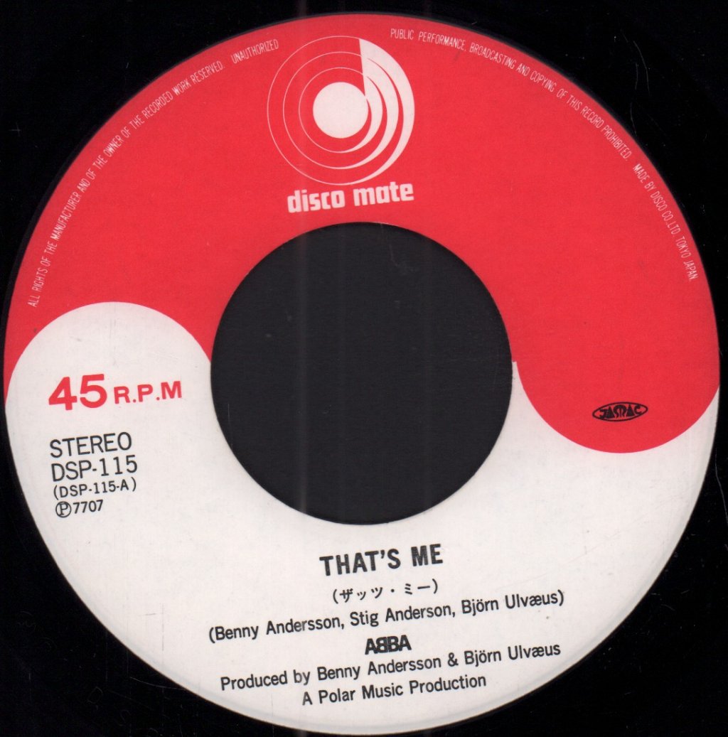 ABBA - That's Me - 7 Inch