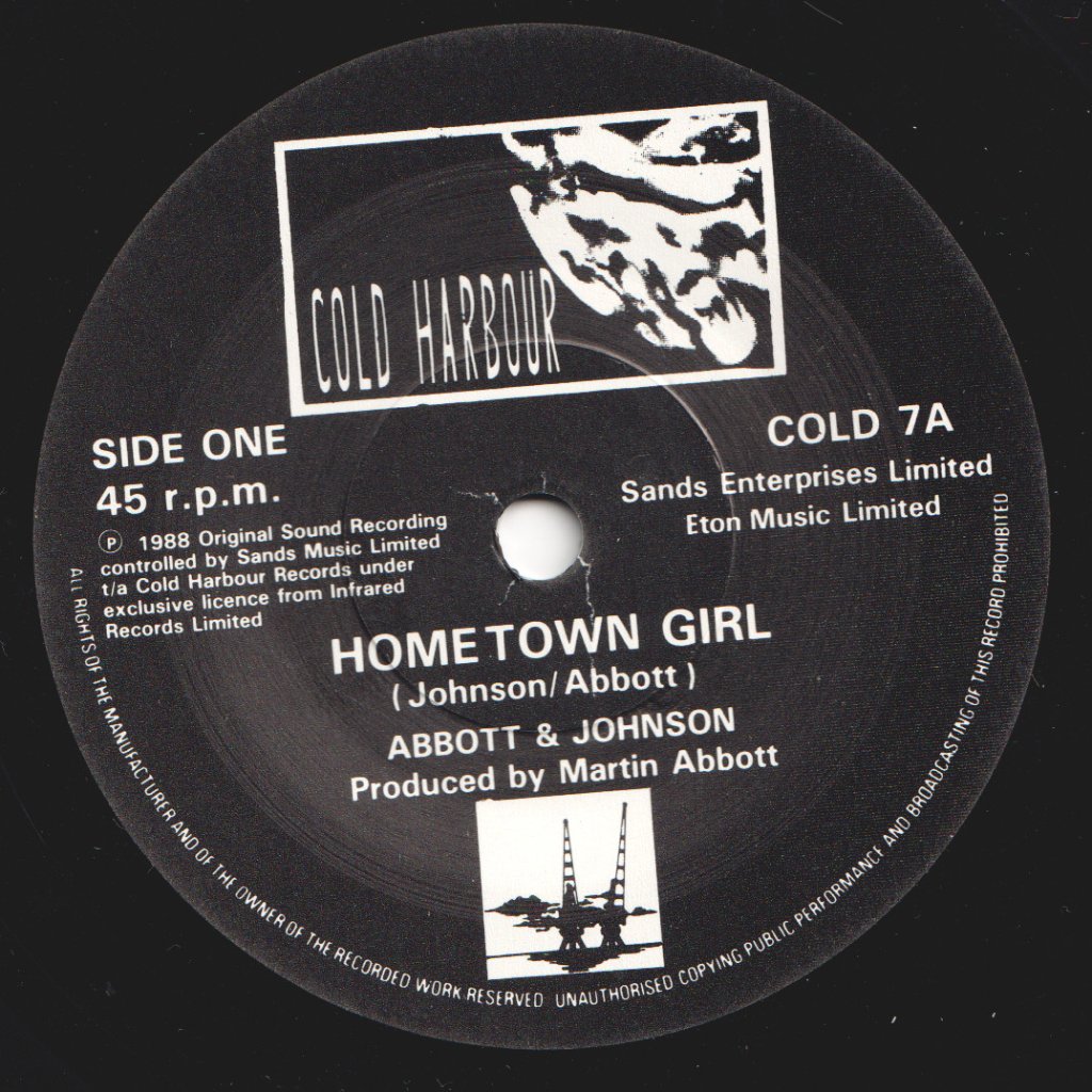 Abbott And Johnson - Hometown Girl - 7 Inch