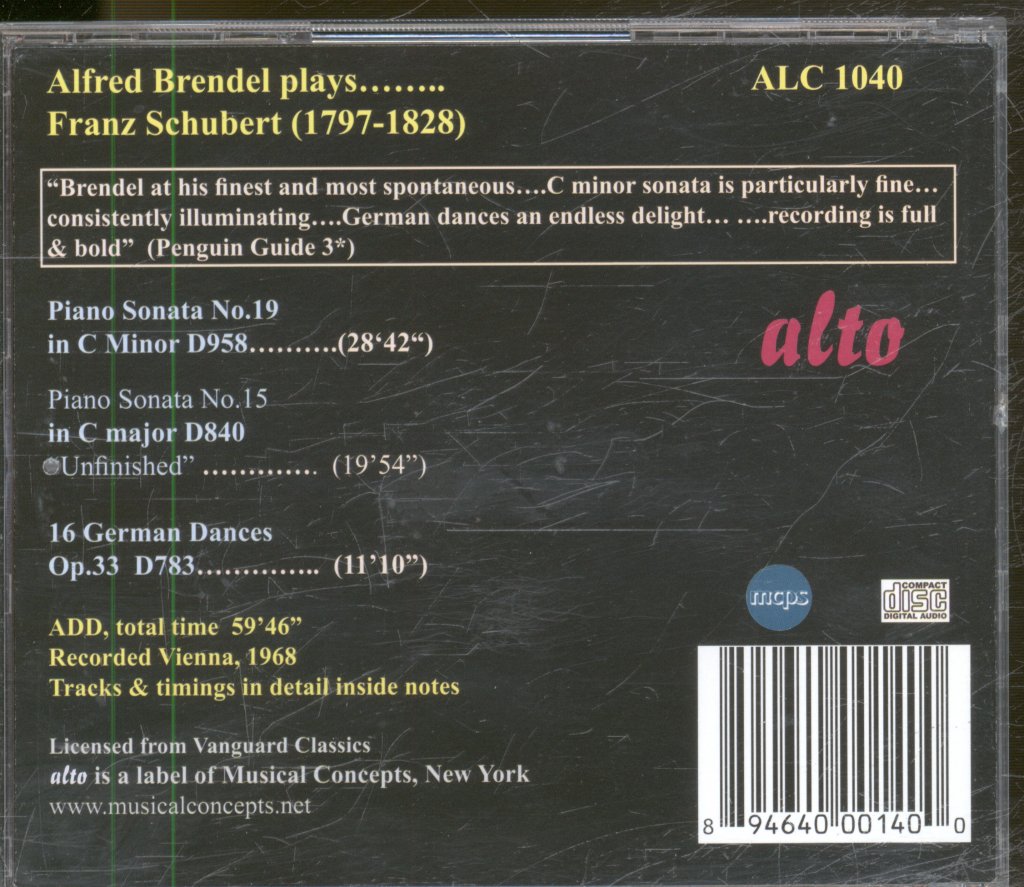 Alfred Brendel - Plays Schubert - Cd