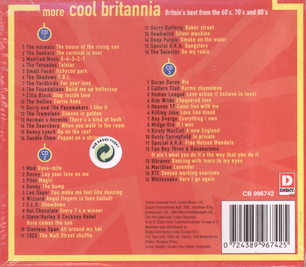 Various Artists - More Cool Britannia - Triple Cd