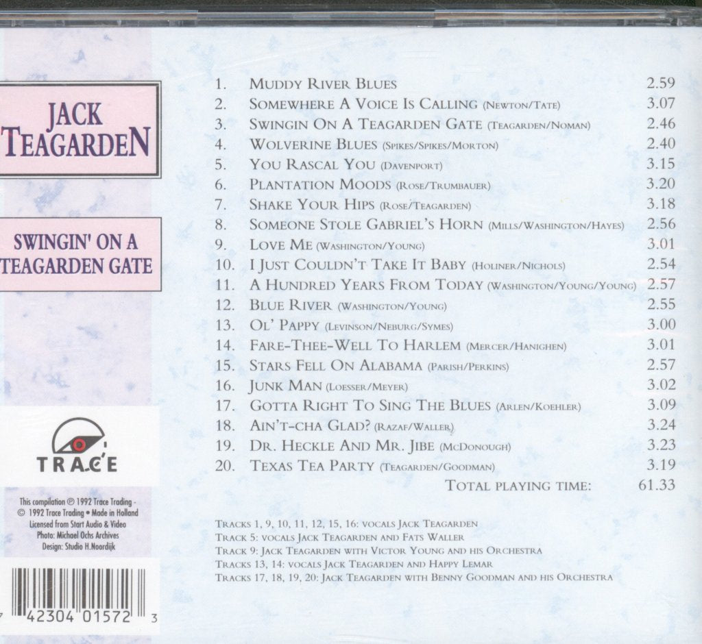 Jack Teagarden - Swingin' On A Teagarden Gate - Cd