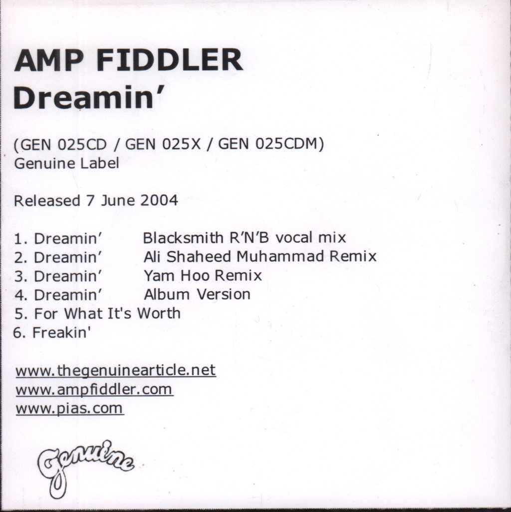 Amp Fiddler - Dreamin' - Cdr