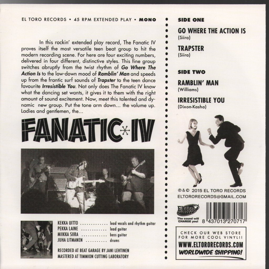 Frantic IV - Go Where The Action Is! - 7 Inch