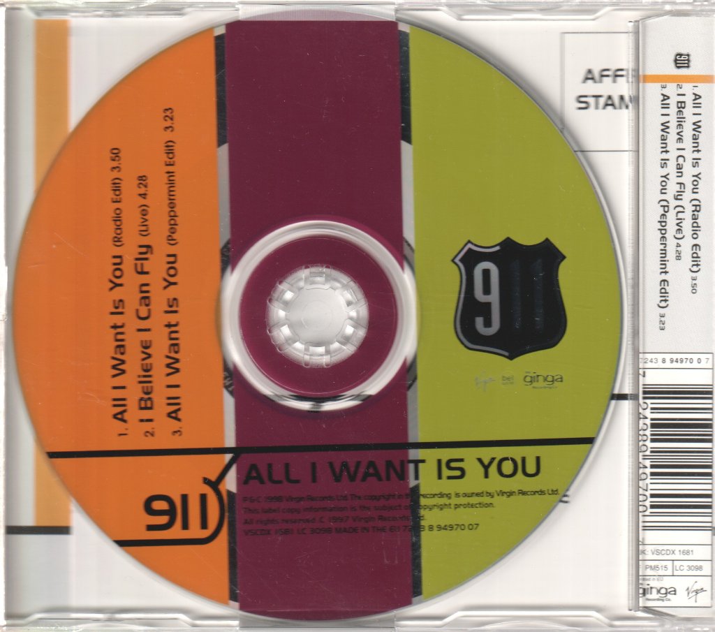 911 - All I Want Is You - Cd