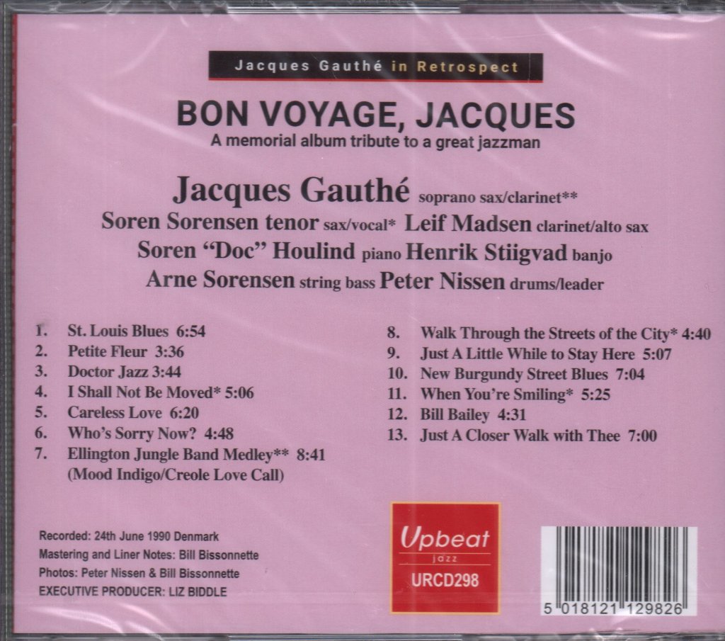 Jacques Gauthe - Bon Voyage Jacques - Cd