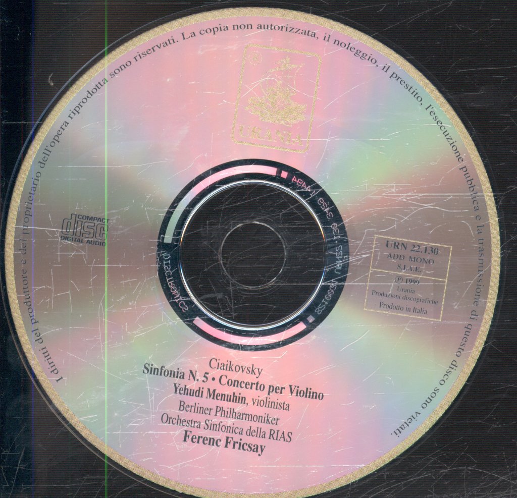 Yehudi Menuhin / Ferenc Fricsay - Ciaikovsky - Sinfonia N 5 - Cd