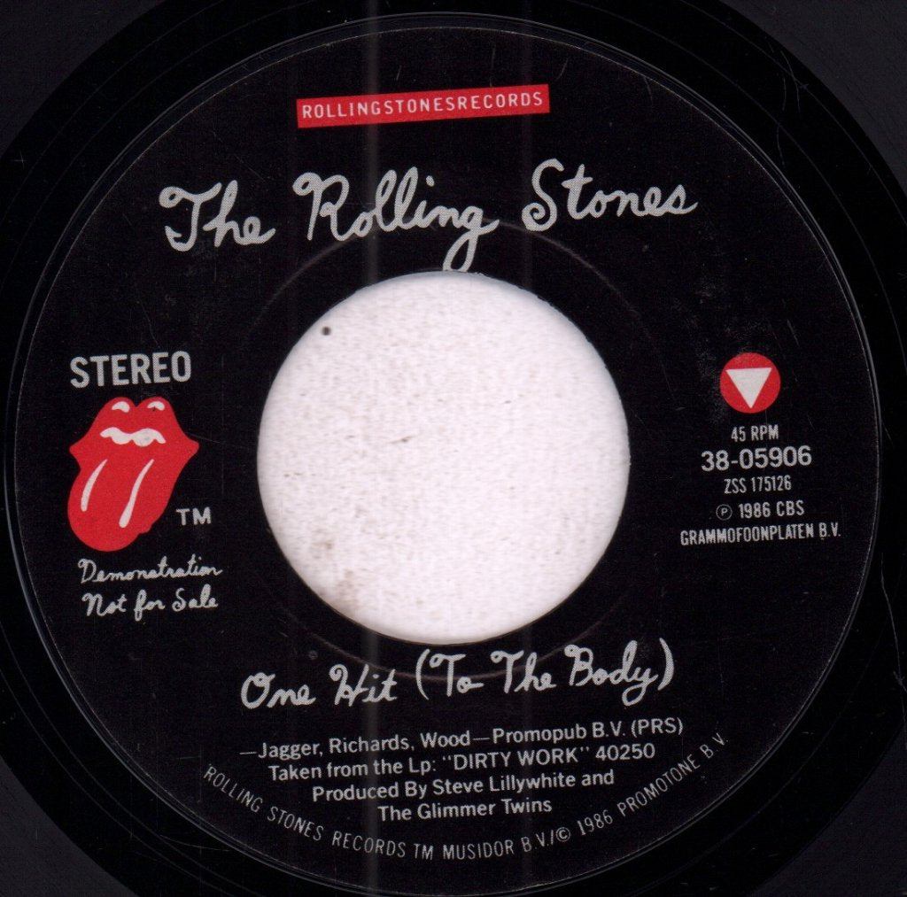 Rolling Stones - One Hit (To The Body) - 7 Inch