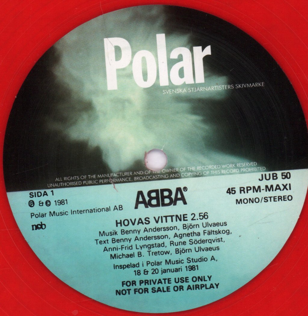 ABBA - Hovas Vittne - 12 Inch