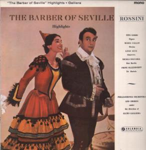 Alceo Galliera / Philharmonia Orchestra And Chorus - Rossini Barber Of Seville Highlights - Lp