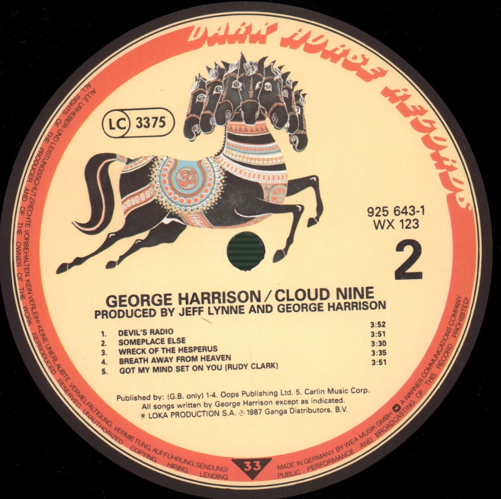 George Harrison - Cloud Nine - Lp