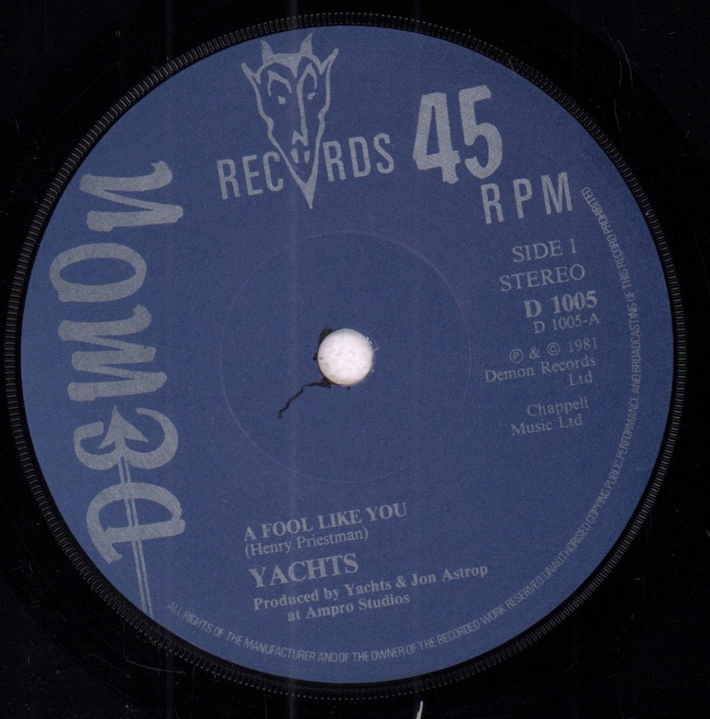 Yachts - A Fool Like You - 7 Inch