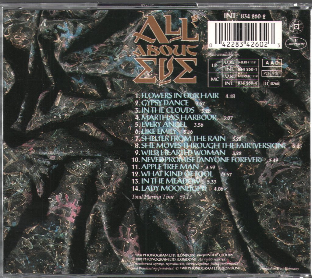 All About Eve - All About Eve - Cd