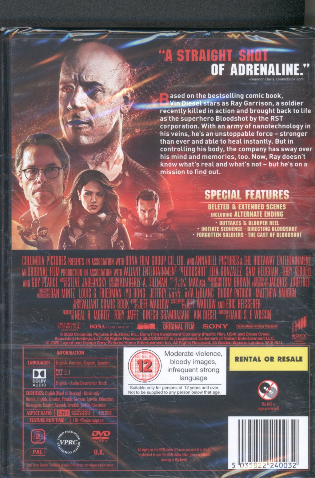 Bloodshot (film) - Bloodshot - Dvd