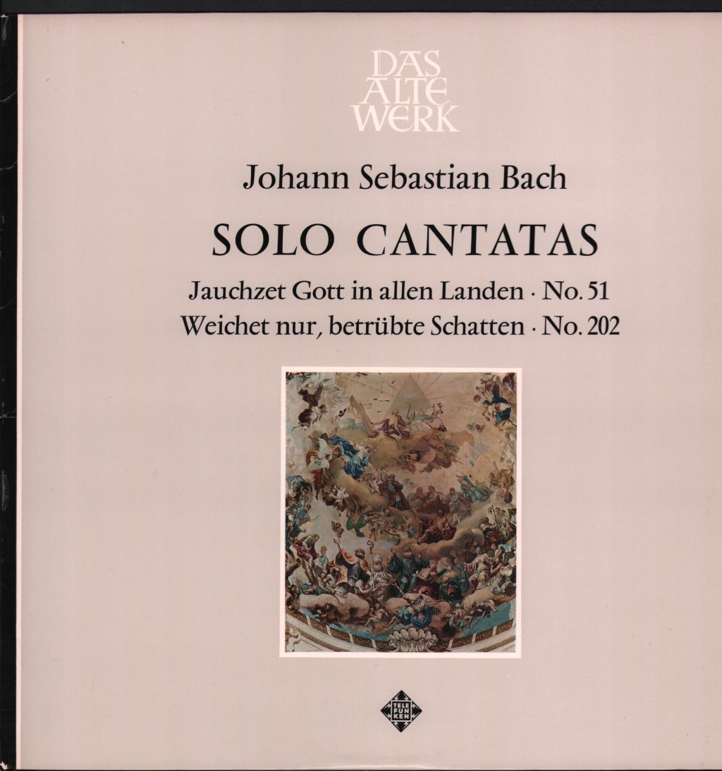 Agnes Giebel / Maurice Andre / Jaap Schroder - Johann Sebastian Bach - Solo Cantatas - Lp