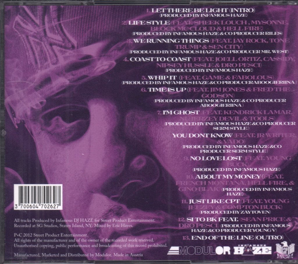 infamous dj haze - Color Purple - Cd